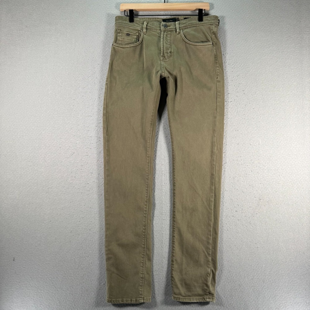 Mossimo Dutti Pants Mens 30 Slim Fit Green Straight Leg Comfort Classic Stretch